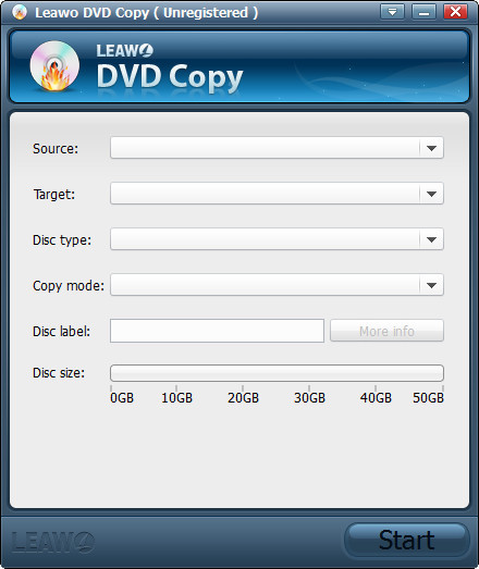 Leawo DVD Copy Screenshot